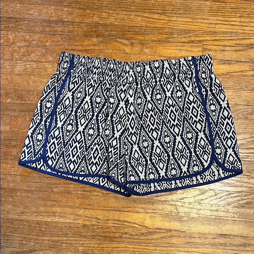 WAI Men's Athletic Shorts with Navy and White Pattern